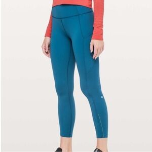 Lululemon Teal High-Waisted Leggings
